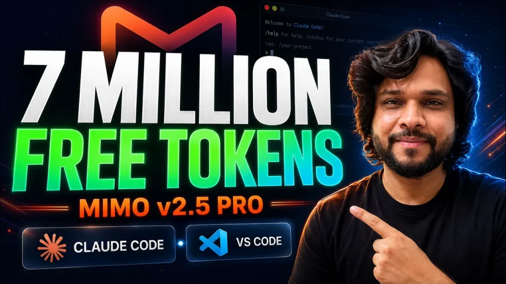 Claude Code FREE! Get Mimo v2.5 Pro + 7M Daily Tokens — No GPU, No Credit Card