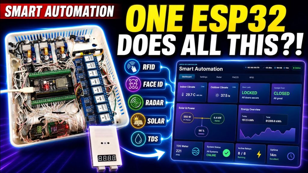 AI দিয়ে তৈরি করা আলটিমেট ESP32-S3 অটোমেশন সিস্টেম 🔥 | সম্পূর্ণ গাইড