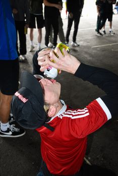 Travis Kelce Chugs Beer, Hypes NBA Crowd During Taylor Swift Date: A Night to Remember