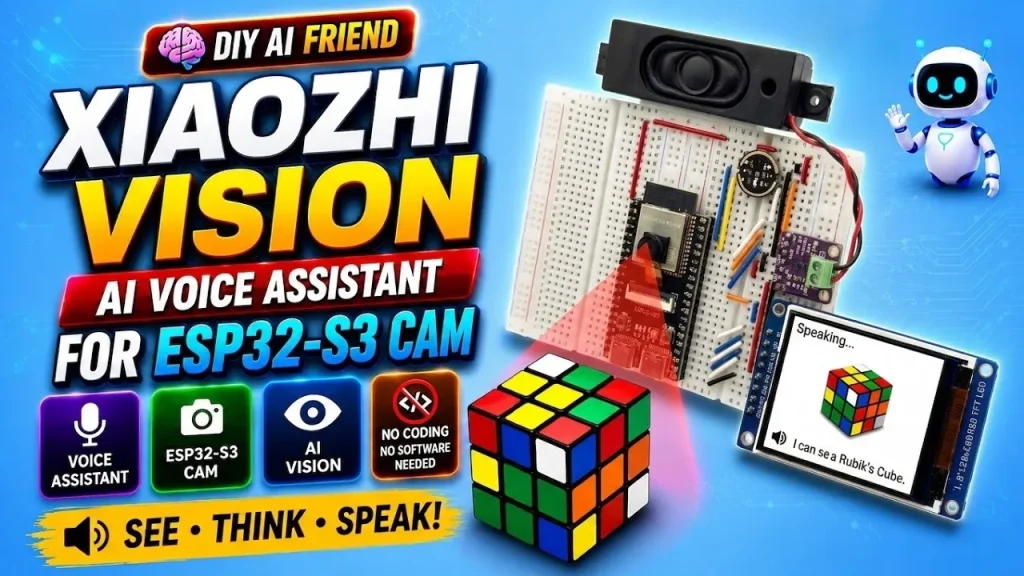ESP32-S3 CAM AI Vision Assistant: See, Understand & Speak — No Coding Required!