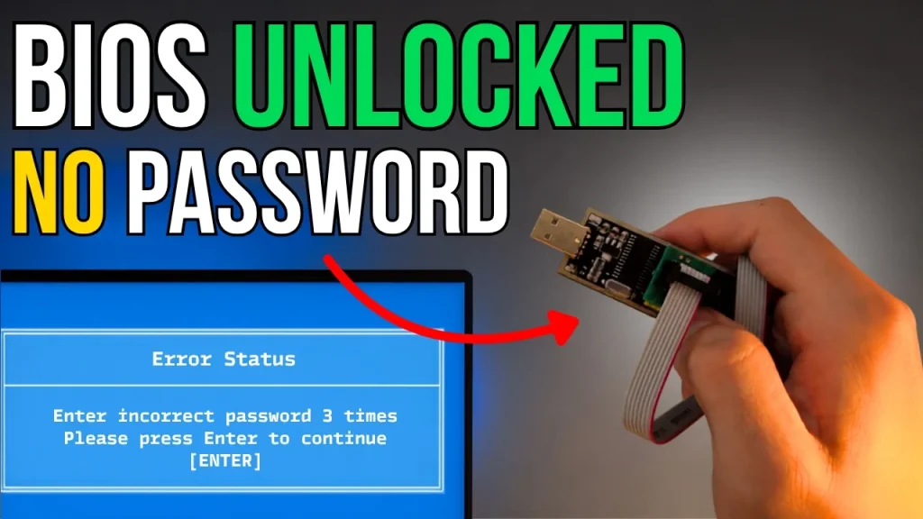 How HACKERS Bypass BIOS Password: 3 Methods — CH341A Complete Tutorial (English & Bengali)