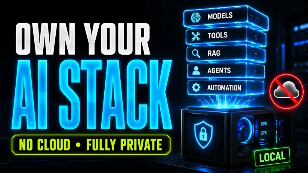 Build Your Own Private Local AI Stack: Chat, RAG, Coding Agent & Automation — Complete Guide