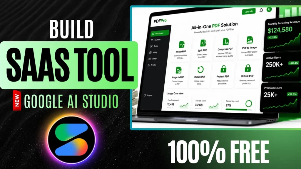 I Built a Complete SaaS Business with Google AI Studio (100% Free!) — Complete Step-by-Step Tutorial
