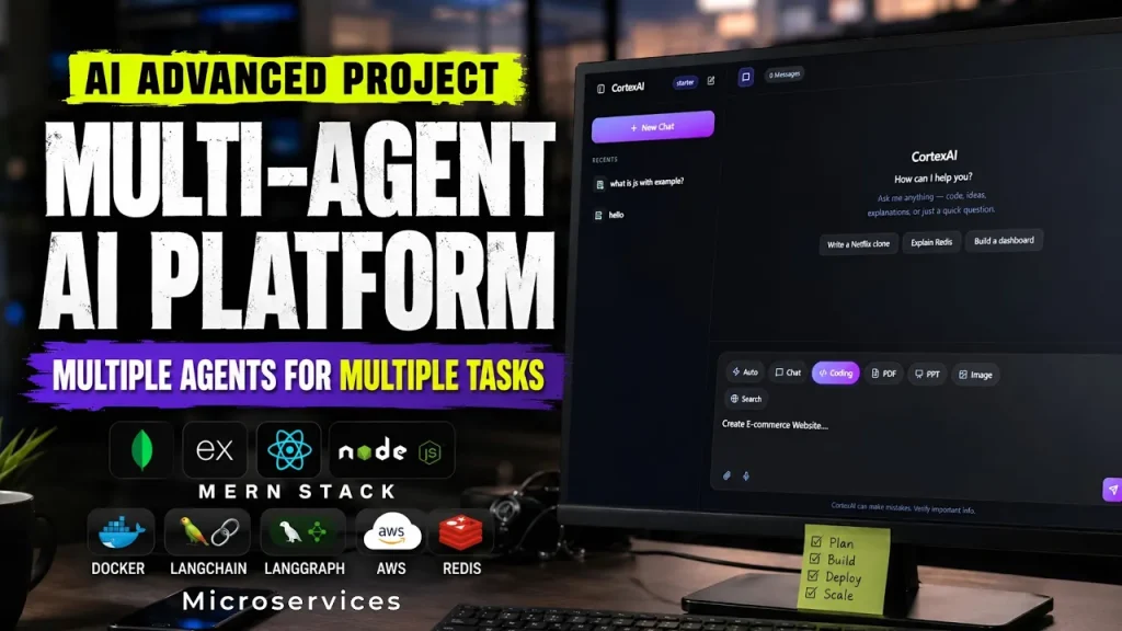 Build a Production-Ready Multi-Agent AI Platform — MERN, LangGraph, RAG, Docker & AWS (10+ Hours)