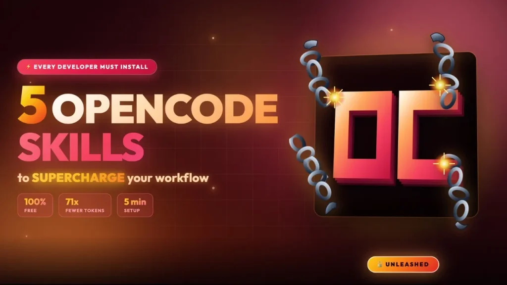 Top 5 OpenCode Skills That Actually 100x Your Workflow (Free!) — Graphify, Design.md, Get Shit Done & More