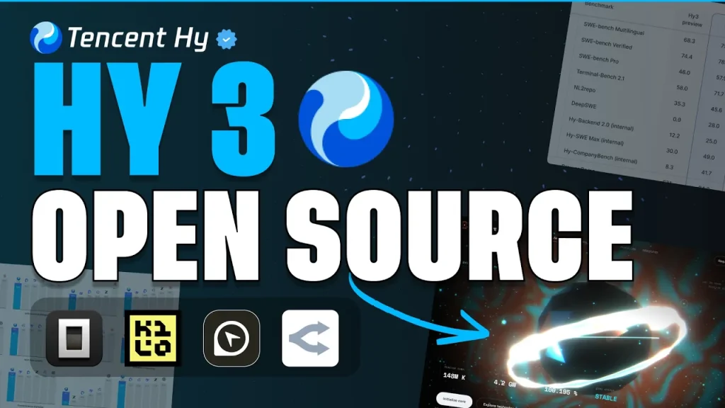 Tencent HY3 — Best Free Open-Weight AI Model? Benchmarks, SVG, 3D Village & OpenDesign Tests (Code A Program)